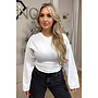WHITE - 'JOSIE TOP' - SNATCHED LONGSLEEVE TOP