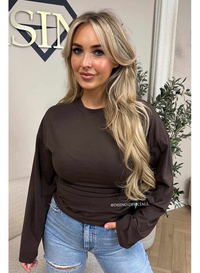 CHOCO - 'JOSIE TOP' - SNATCHED LONGSLEEVE TOP