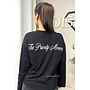 BLACK - 'MOVEMENT LONGSLEEVE' - PRINTED SLEEVES LONGSLEEVE TOP