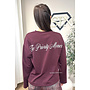 BURGUNDY - 'MOVEMENT LONGSLEEVE' - PRINTED SLEEVES LONGSLEEVE TOP