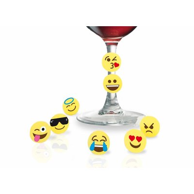 Glasmarkeerder in de vorm van emoticons