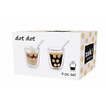 Zak! Designs Dubbelwandige espresso beker met lepel