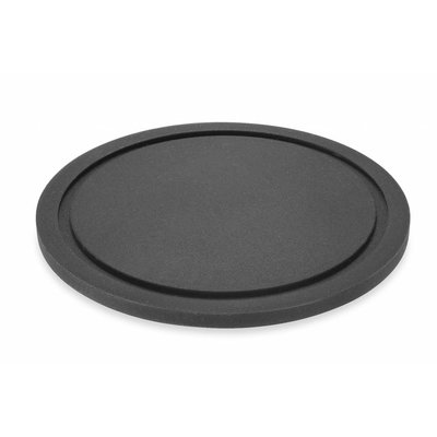 Zack Set van 6 glasonderzetters met inox houder, Vetro