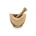 Bowls and Dishes Olijfhouten vijzel 14 cm met stamper