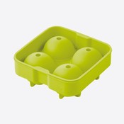 Point Virgule Ijsballenvorm silicone voor 4 ijsballen van 6 cm groen