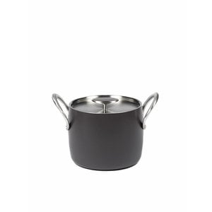 Pure Cookware Kookpot anti-kleef forged alu 18 cm ebony black