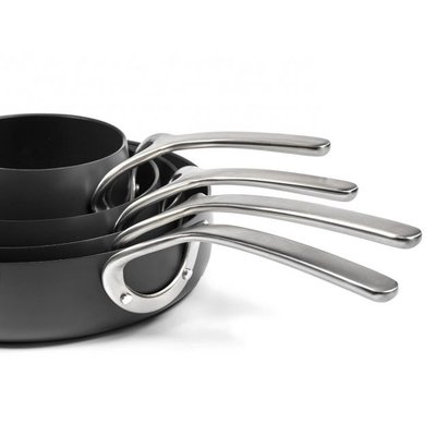 Pure Cookware Braadpan anti-kleef forged alu 24 cm ebony black