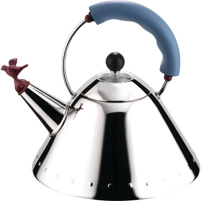 Alessi Waterketel Michael Graves blauw