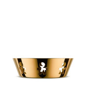 Alessi Girotondo schaal rond gold 18 cm