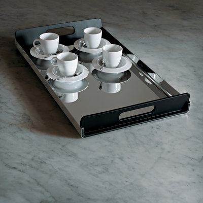 Alessi Dienblad Vassily zwart/RVS