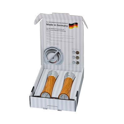 Zassenhaus Peper- en Zoutmolen Olijfhout 18 cm Augsburg