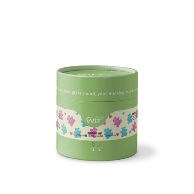 Monterey Line Borosilicaat glas met roze beertje  WD566ORR