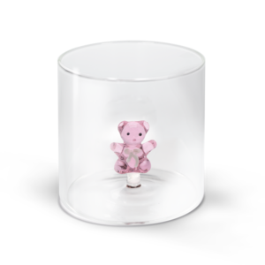 Monterey Line Borosilicaat glas met roze beertje WD566ORR