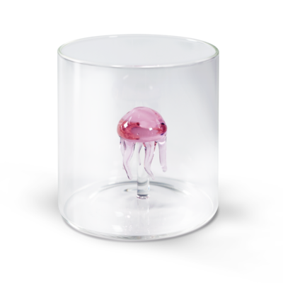 Monterey Line Borosilicaat glas met roze kwal  WD566MED