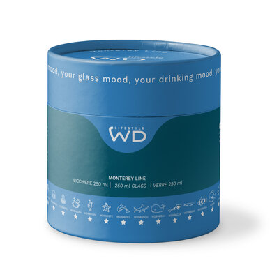 Monterey Line Borosilicaat glas met Blauwe Vis WD566AZZ