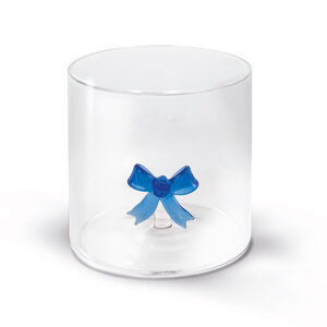 Monterey Line Borosilicaat glas met blauwe strik WD566BLU