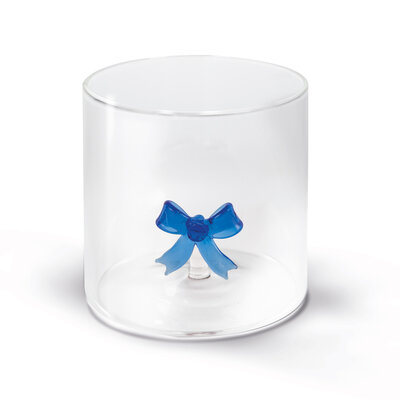 Monterey Line Borosilicaat glas met blauwe strik WD566BLU