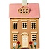 IB Laursen 27690-14 Theelicht huisje Nyhavn met bloemen en licht roze dak