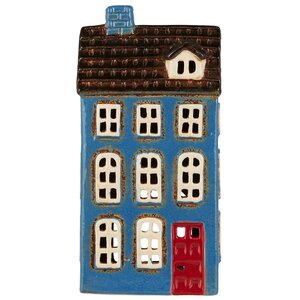 IB Laursen 27662-13 Theelicht huisje My Home Town met rode deur