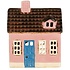 IB Laursen 27665-07 Theelicht huisje My Home Town met blauwe deur