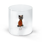 Monterey Line Borosilicaat glas met Siamese Kat WD566SIA