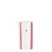 Bastion Collection Melkkan Wit / Roze Strepen