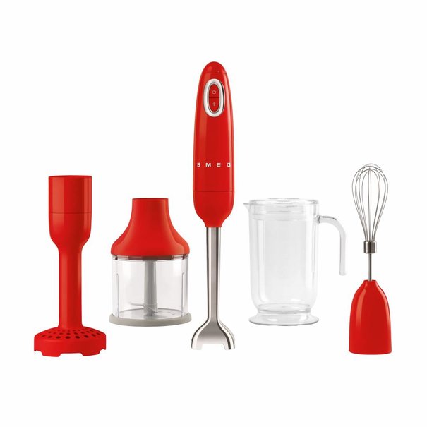 Smeg Staafmixer Rood - Inclusief Accessoires