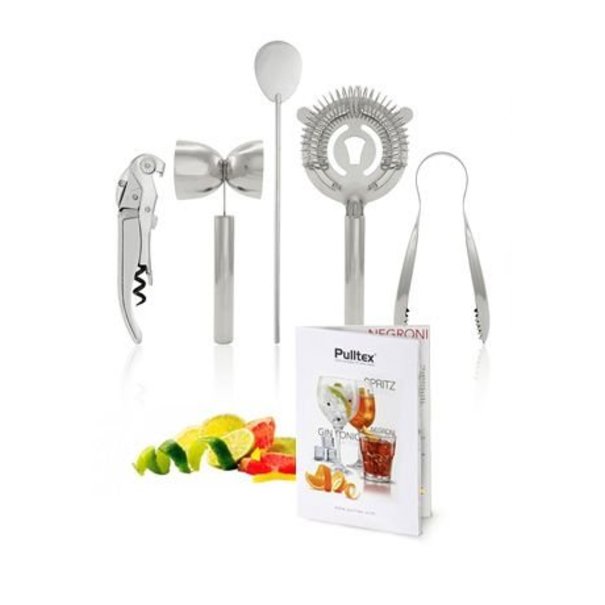 Pulltex Gin Tonic Cocktailset 5-delig RVS