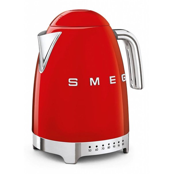 Smeg Variabele Waterkoker Rood