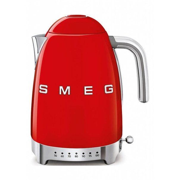 Smeg Variabele Waterkoker Rood