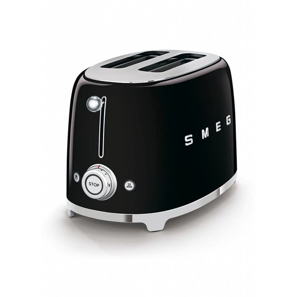 Smeg Broodrooster 2x2 Zwart