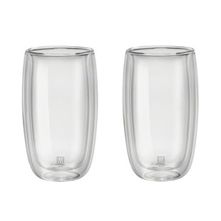 Sorrento Dubbelwandig Glas Latte Macchiato - set met 2 stuks