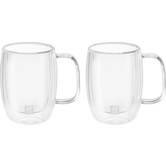 Sorrento Dubbelwandig Glas met Greep Espresso - set met 2 stuks