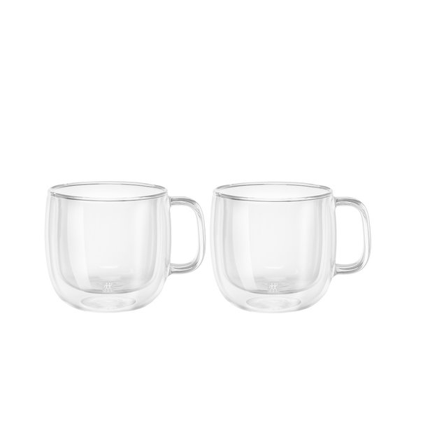 Zwilling Sorrento Dubbelwandig Glas met Greep Cappuccino - set met 2 stuks