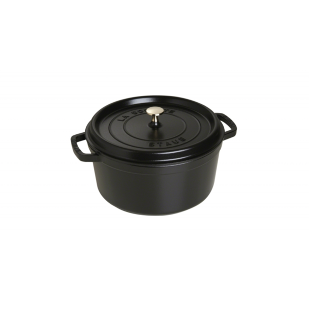 Staub Ronde Braadpan Zwart 28 cm