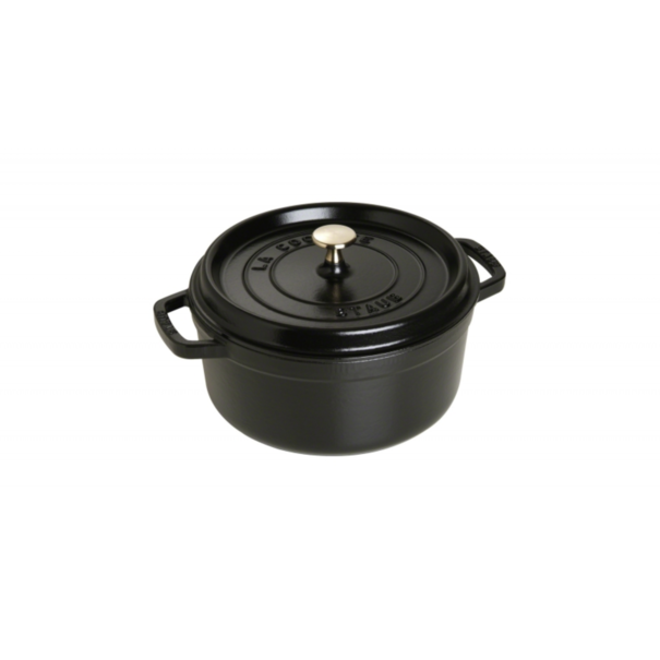 Staub Ronde Braadpan Zwart 24 cm