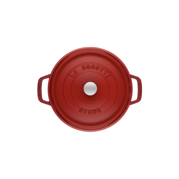 Staub Ronde Braadpan Kersenrood 24 cm