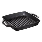 Grillpan met 2 grepen Zwart 23 x 23 cm