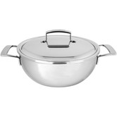 Silver Conische Braadpan met Deksel 24 cm