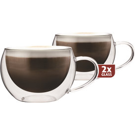 Dubbelwandig Glas Cappuccino 300 ml - set 2 stuks