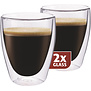 Dubbelwandig Glas Koffie 235 ml - set 2 stuks