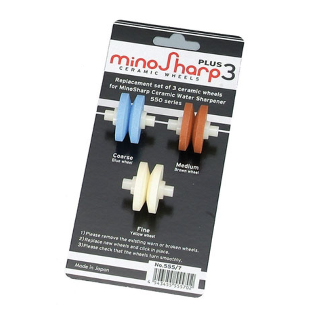 MinoSharp Slijpwielset Plus3 550 - set met 3 stuks