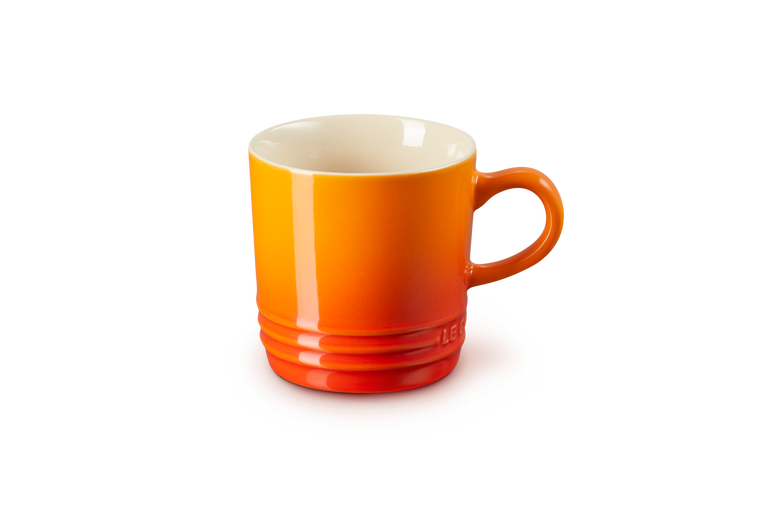 Door jaloezie Uittreksel Le Creuset Koffiemok Oranje-Rood 200 ml | Groot assortiment Le Creuset -  Kookwinkel Van Erp