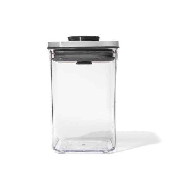 OXO Good Grips Voorraadbus 'POP Steel' Vierkant 1 Liter