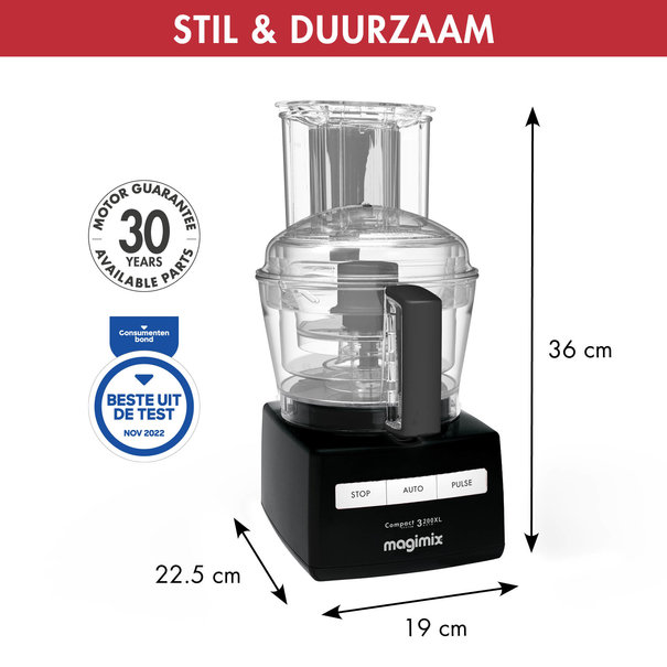 Magimix 3200XL Foodprocessor Zwart