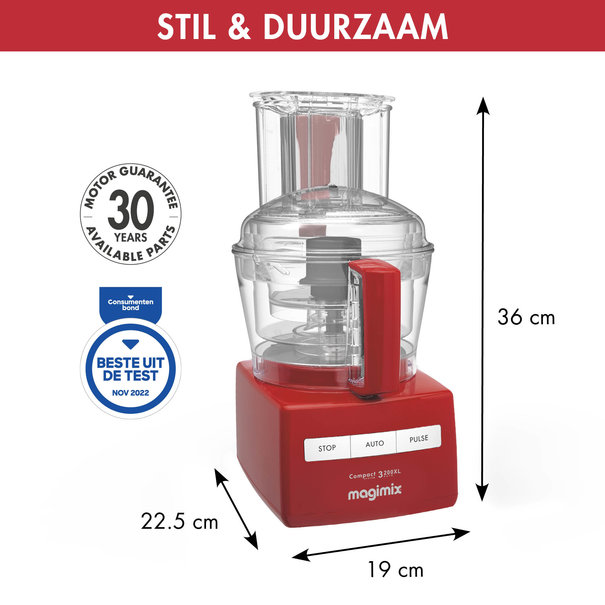 Magimix 3200XL Foodprocessor Rood