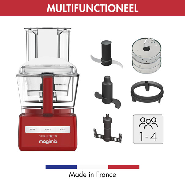 Magimix 3200XL Foodprocessor Rood