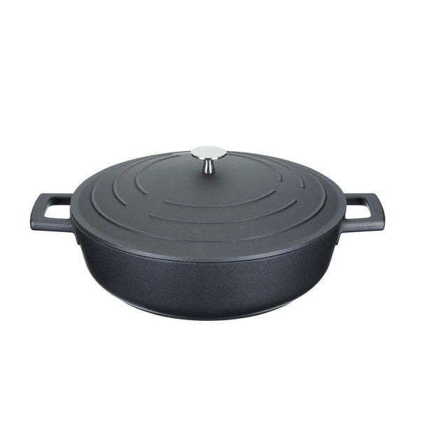 Masterclass Lage Braadpan Zwart Gietaluminium 28 cm