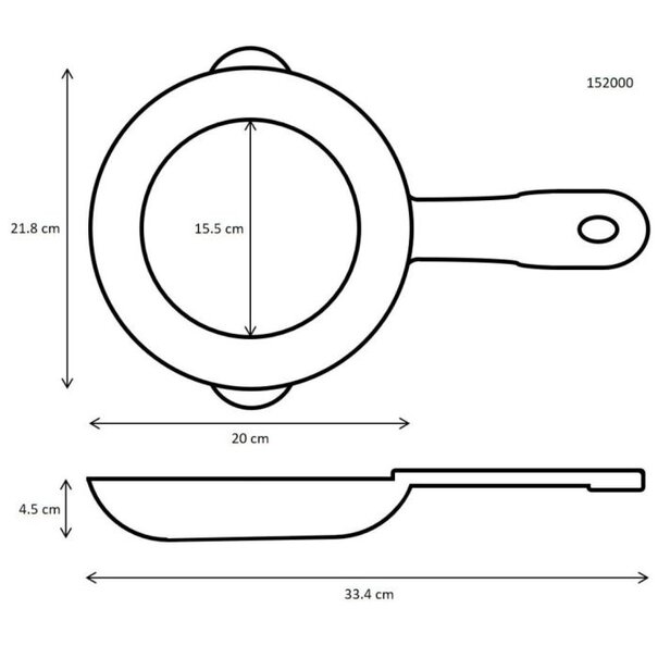 Ronneby Bruk Koekenpan 'Rondo' 20 cm