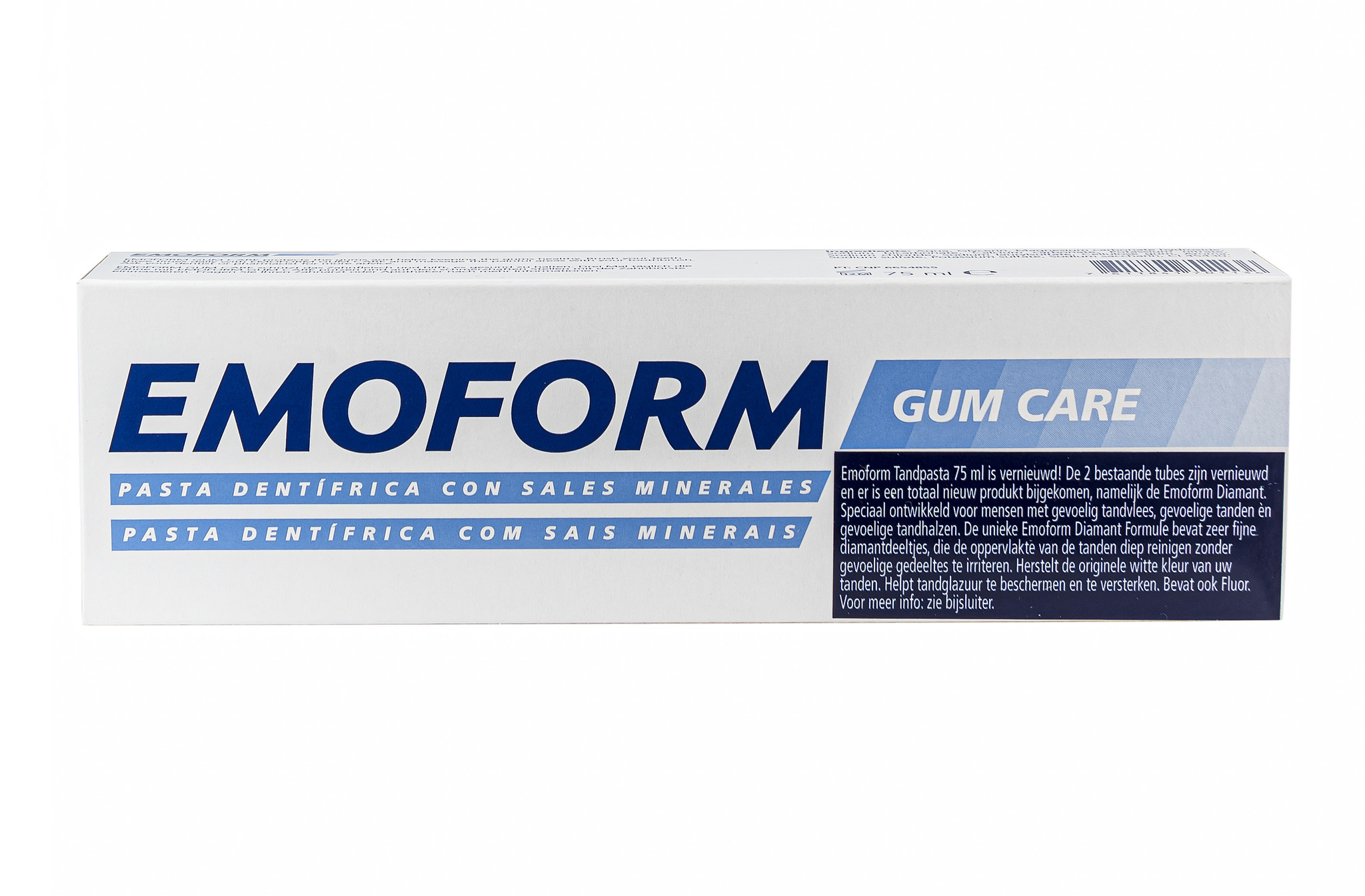 EMOFORM GUM CARE Tandpasta zonder Fluor bij tandvleesproblemen - tube 75 ml
